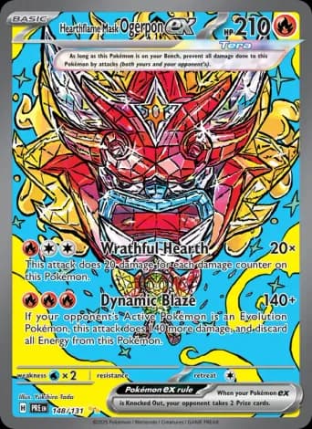 Hearthflame Mask Ogerpon ex Pokémon card #148
