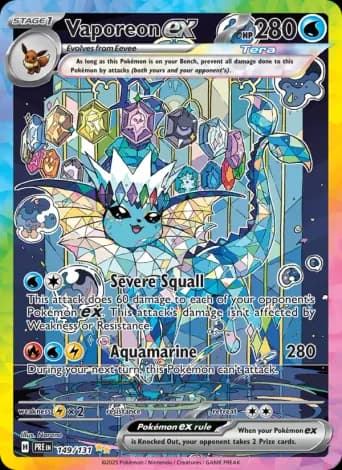 Vaporeon ex Pokémon card #149