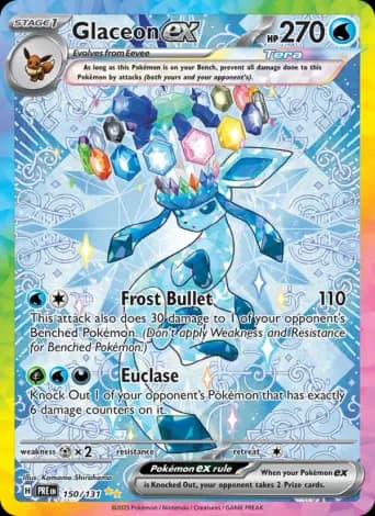 Glaceon ex Pokémon card #150