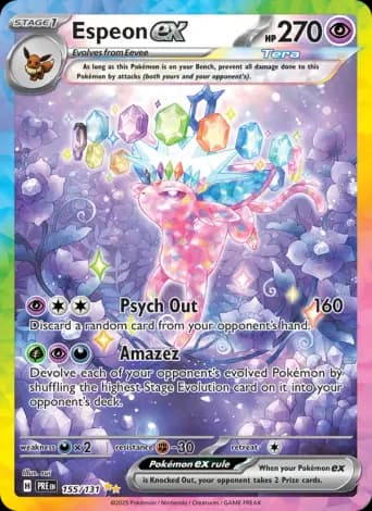 Espeon ex Pokémon card #155