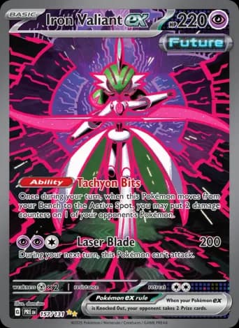 Iron Valiant ex Pokémon card #157