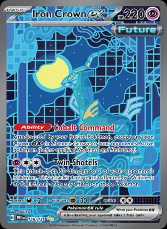 Iron Crown ex Pokémon card #158