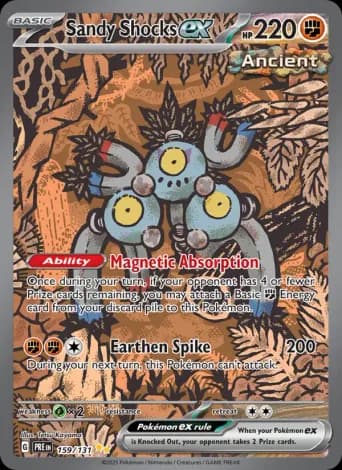 Sandy Shocks ex Pokémon card #159