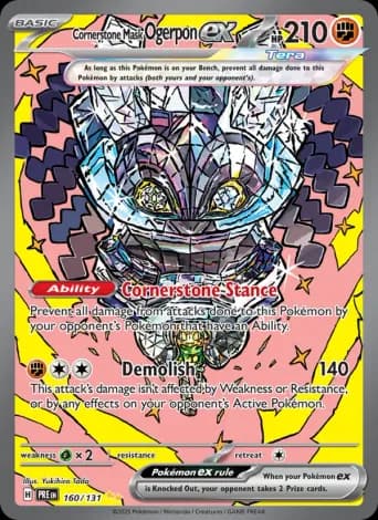 Cornerstone Mask Ogerpon ex Pokémon card #160