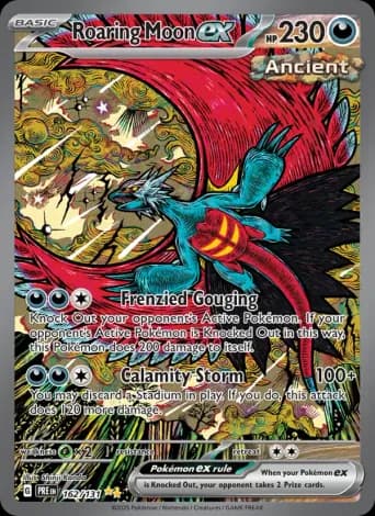 Roaring Moon ex Pokémon card #162
