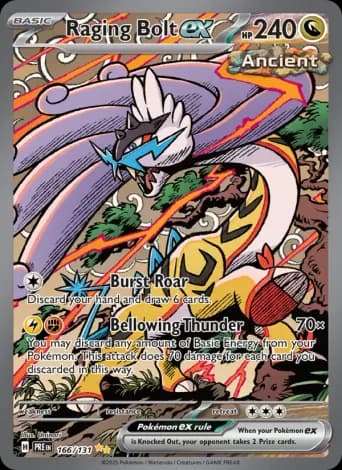 Raging Bolt ex Pokémon card #166