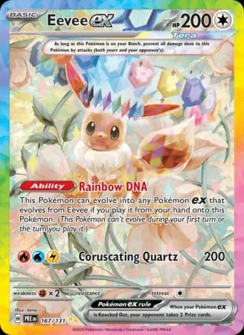Eevee ex Pokémon card #167