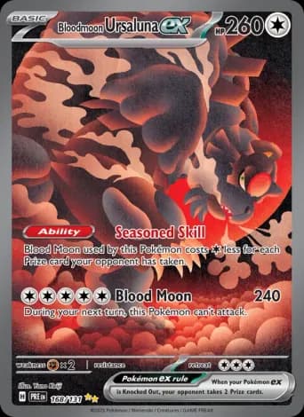 Bloodmoon Ursaluna ex Pokémon card #168