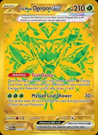 Teal Mask Ogerpon ex Pokémon card #177