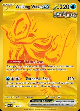 Walking Wake ex Pokémon card #178