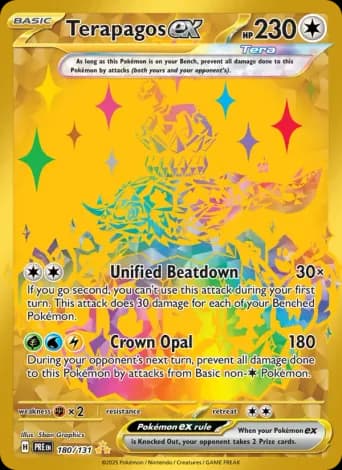 Terapagos ex Pokémon card #180