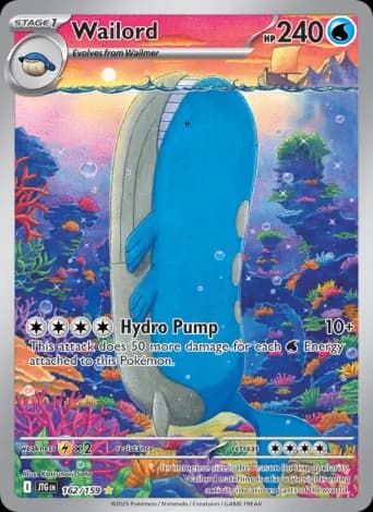 Wailord Pokémon card #162