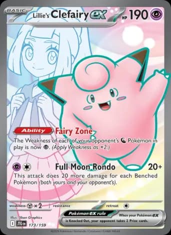 Lillie's Clefairy ex Pokémon card #173