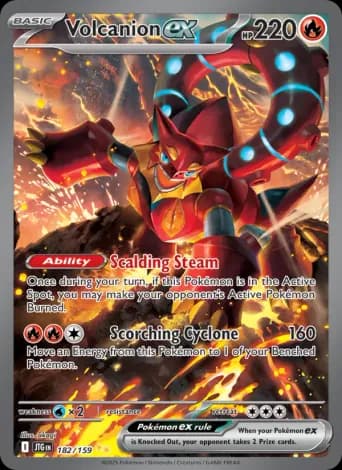 Volcanion ex Pokémon card #182