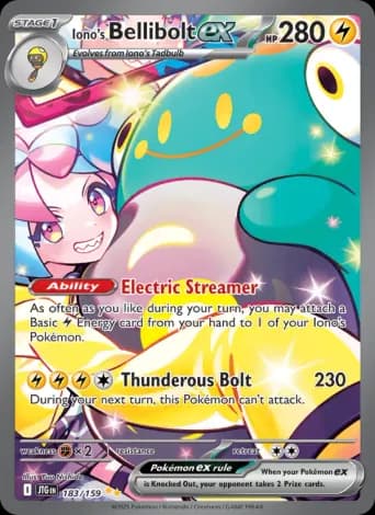 Iono's Bellibolt ex Pokémon card #183