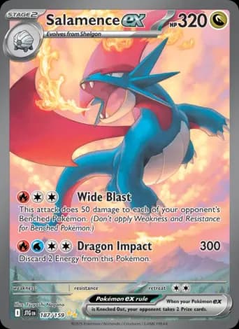 Salamence ex Pokémon card #187