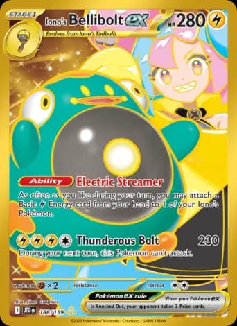 Iono's Bellibolt ex Pokémon card #188