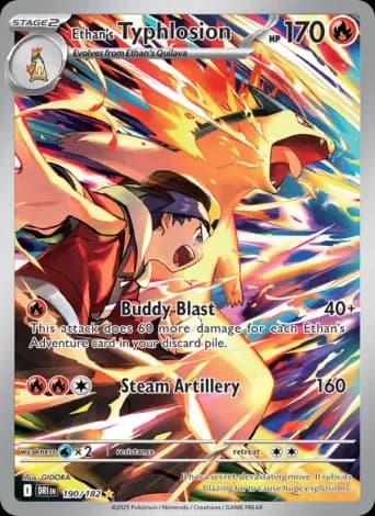 Ethan's Typhlosion Pokémon card #190