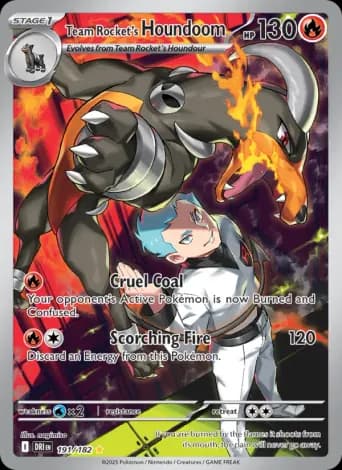 Team Rocket's Houndoom Pokémon card #191