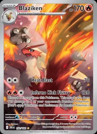 Blaziken Pokémon card #192