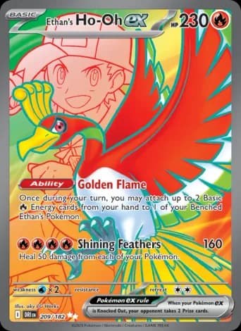 Ethan's Ho-Oh ex Pokémon card #209