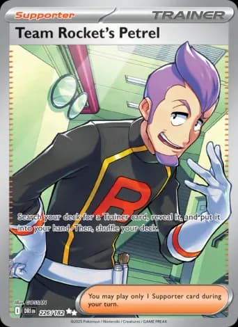 Team Rocket's Petrel Pokémon card #226