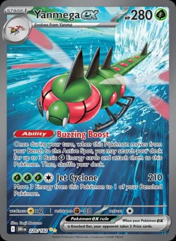 Yanmega ex Pokémon card #228