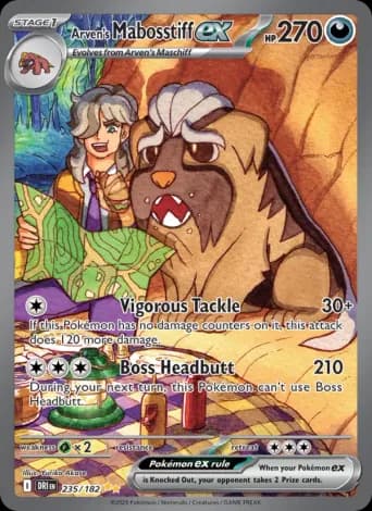 Arven's Mabosstiff ex Pokémon card #235