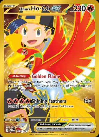 Ethan's Ho-Oh ex Pokémon card #239