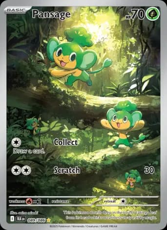Pansage Pokémon card #89
