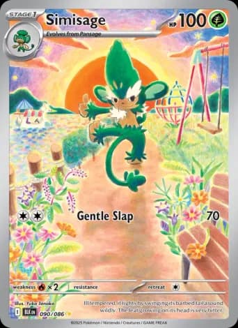 Simisage Pokémon card #90