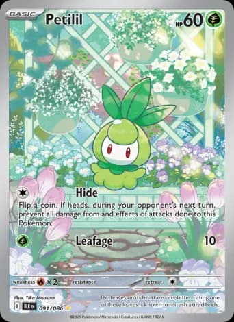 Petilil Pokémon card #91