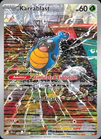 Karrablast Pokémon card #94