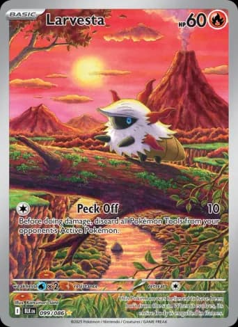 Larvesta Pokémon card #99