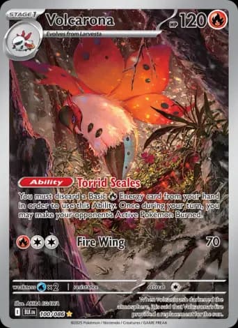 Volcarona Pokémon card #100