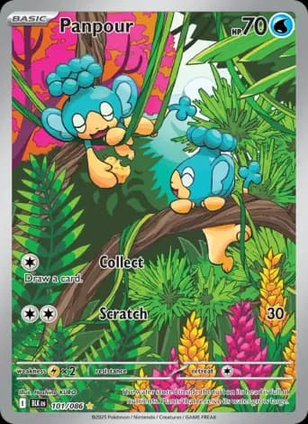 Panpour Pokémon card #101