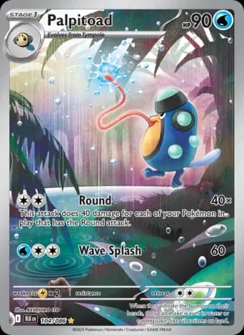 Palpitoad Pokémon card #104