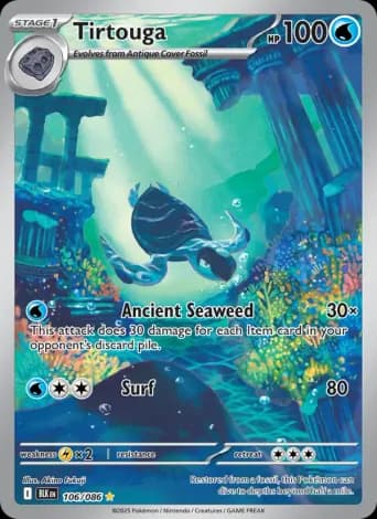 Tirtouga Pokémon card #106