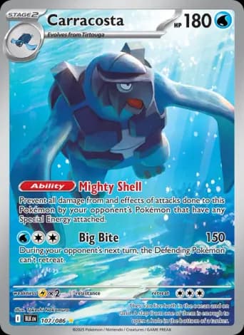 Carracosta Pokémon card #107