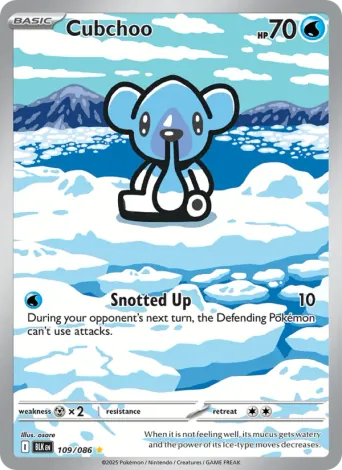 Cubchoo Pokémon card #109