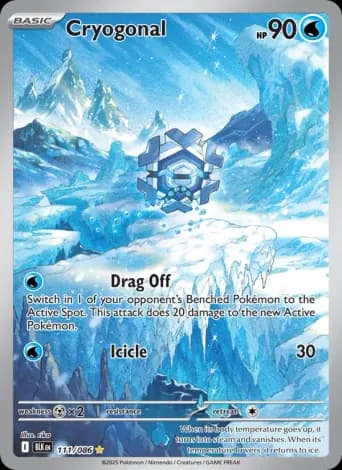 Cryogonal Pokémon card #111