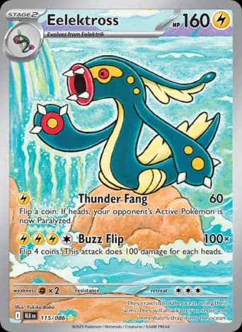 Eelektross Pokémon card #115