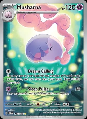 Musharna Pokémon card #117