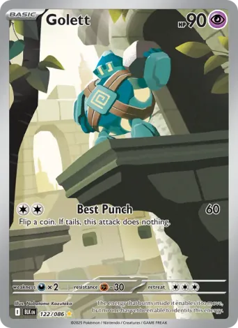 Golett Pokémon card #122