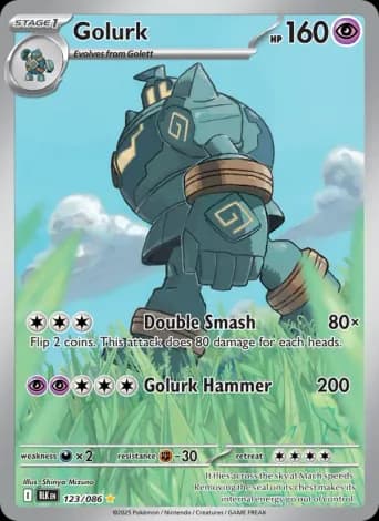 Golurk Pokémon card #123
