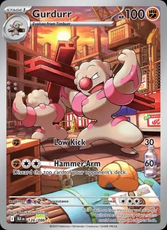 Gurdurr Pokémon card #126