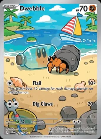 Dwebble Pokémon card #129