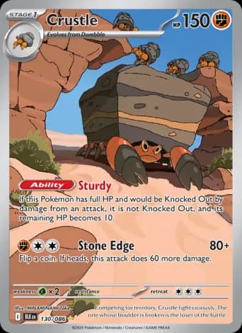 Crustle Pokémon card #130