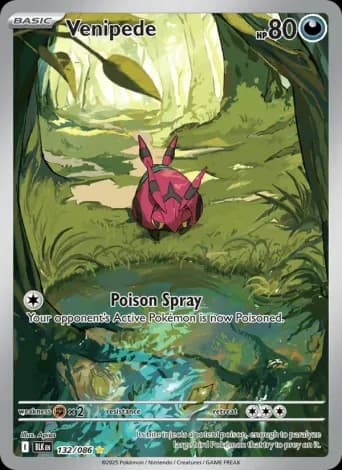 Venipede Pokémon card #132