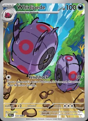 Whirlipede Pokémon card #133